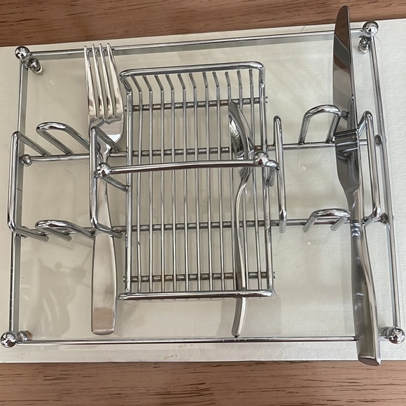 EUC Stainless steel and Lucite Lux Utensil Caddy - Picture 2 of 5